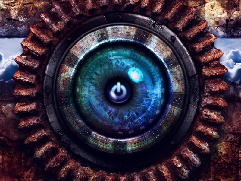 Blue Eye Power Button