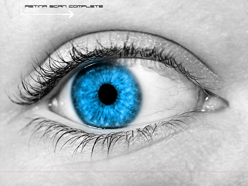 blue eye retina scan