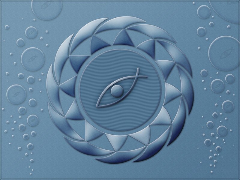 blue eye symbol design