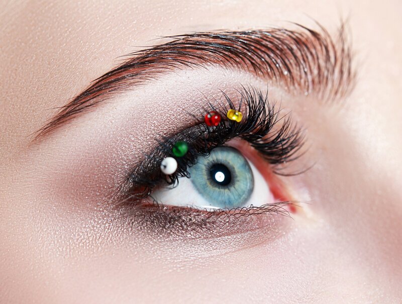 Blue Eye with Beads