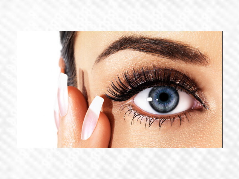 Blue Eye with Eyelashes