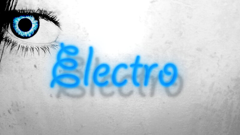 Blue Eye with Text — Dramatic