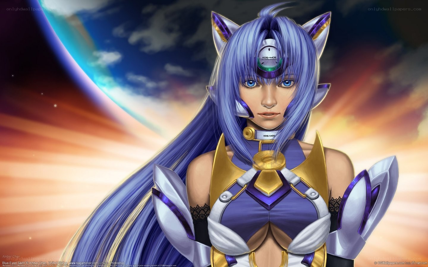 Blue-Eyed Anime Warrior
