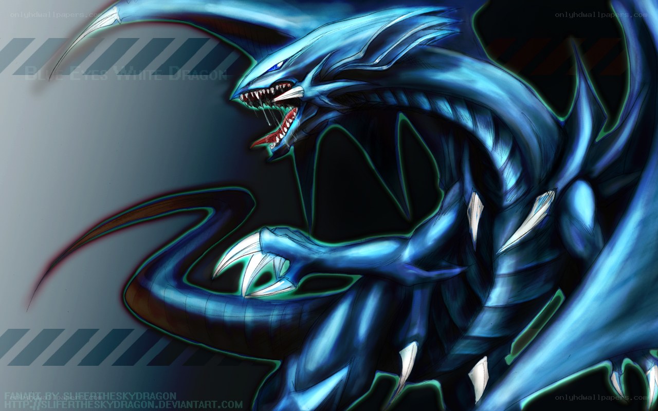 Blue-eyed white dragon