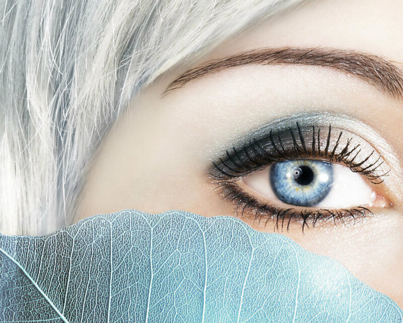 Blue-eyed Woman — Blue, Serene