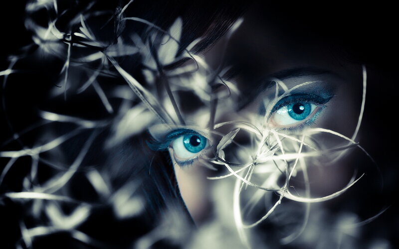 Blue-eyed Woman — Blue