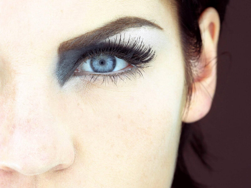 Blue-eyed Woman — White