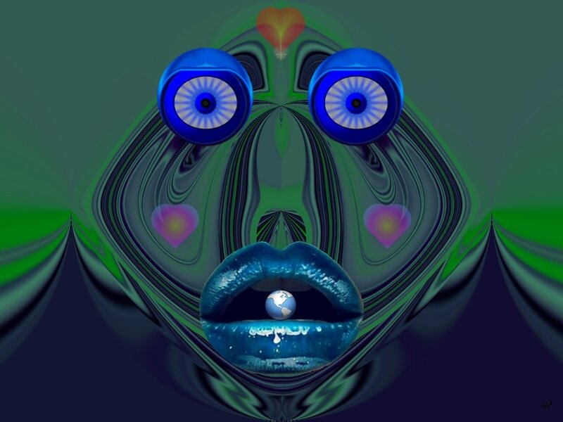 Blue Eyes and Lips