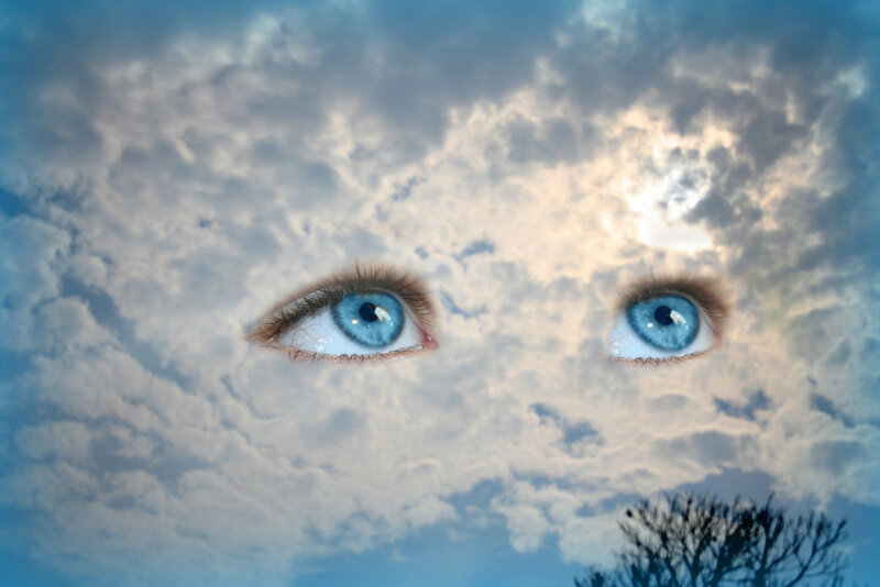 Blue Eyes in Clouds