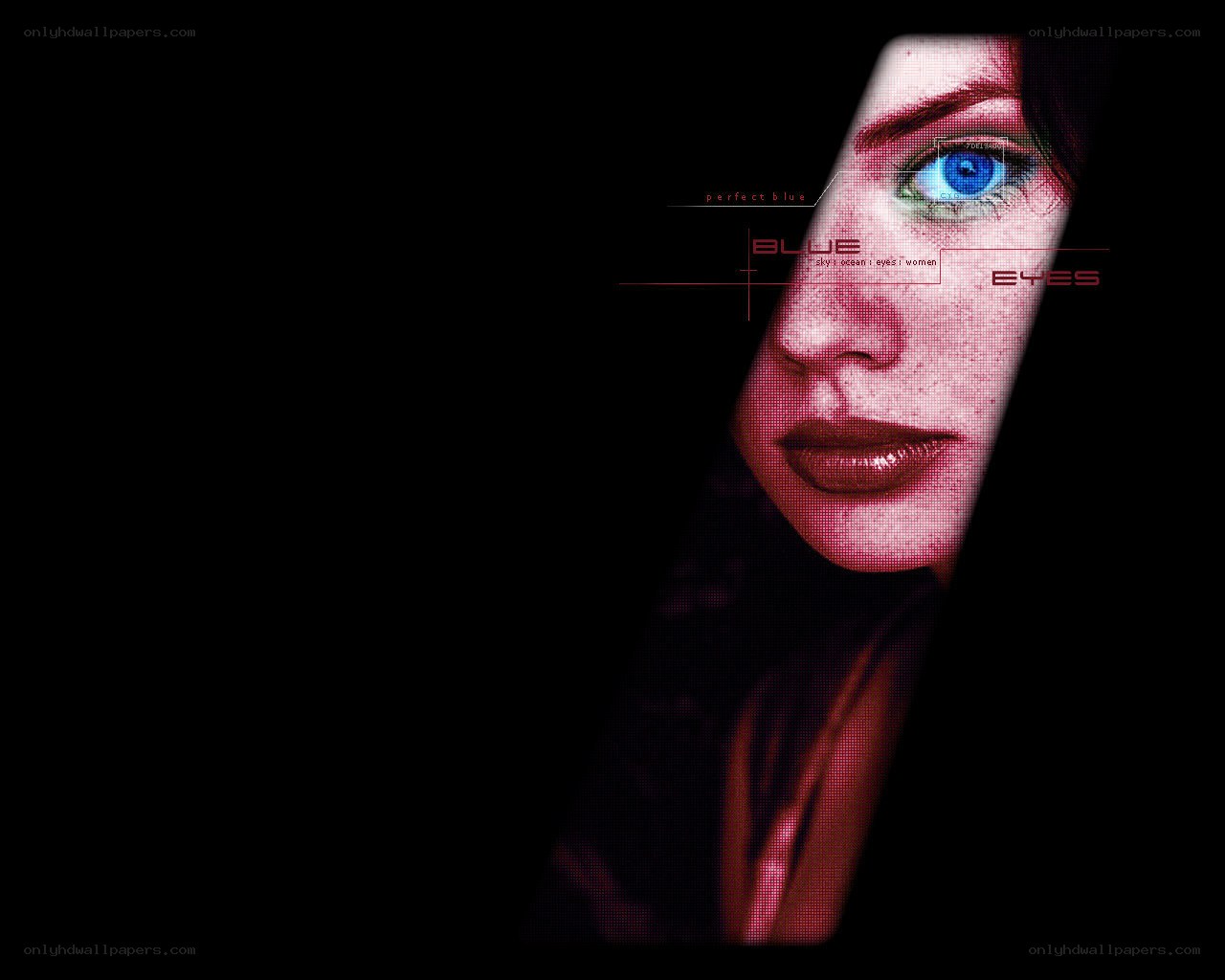 blue eyes portrait