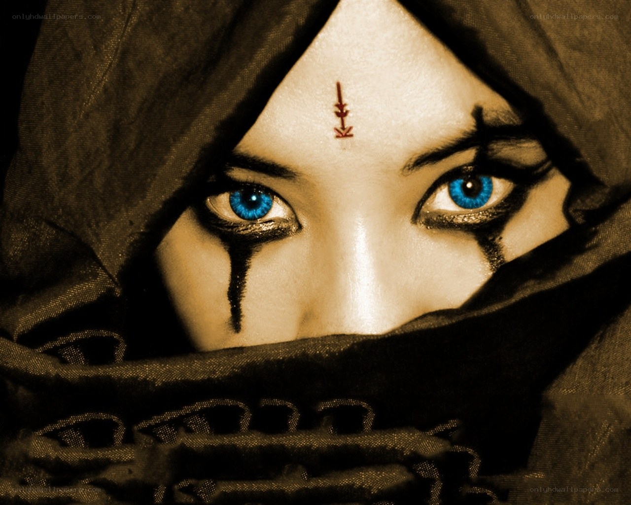 blue eyes under hood