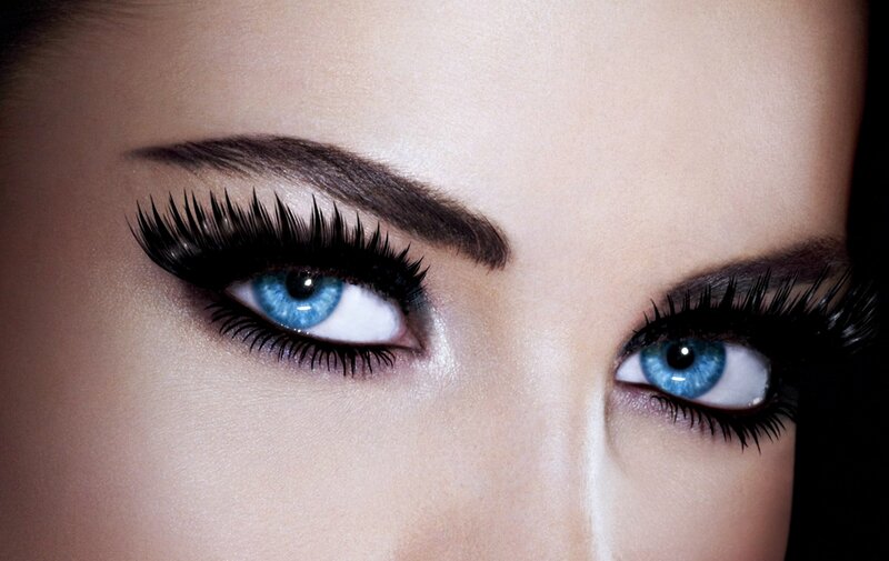 Blue Eyes with Eyelashes