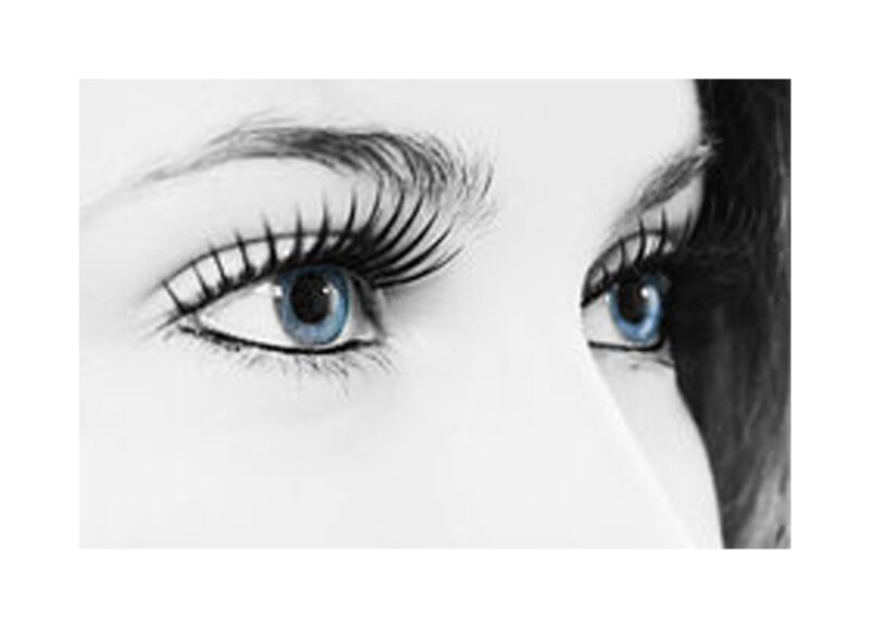 Blue Eyes with Long Lashes