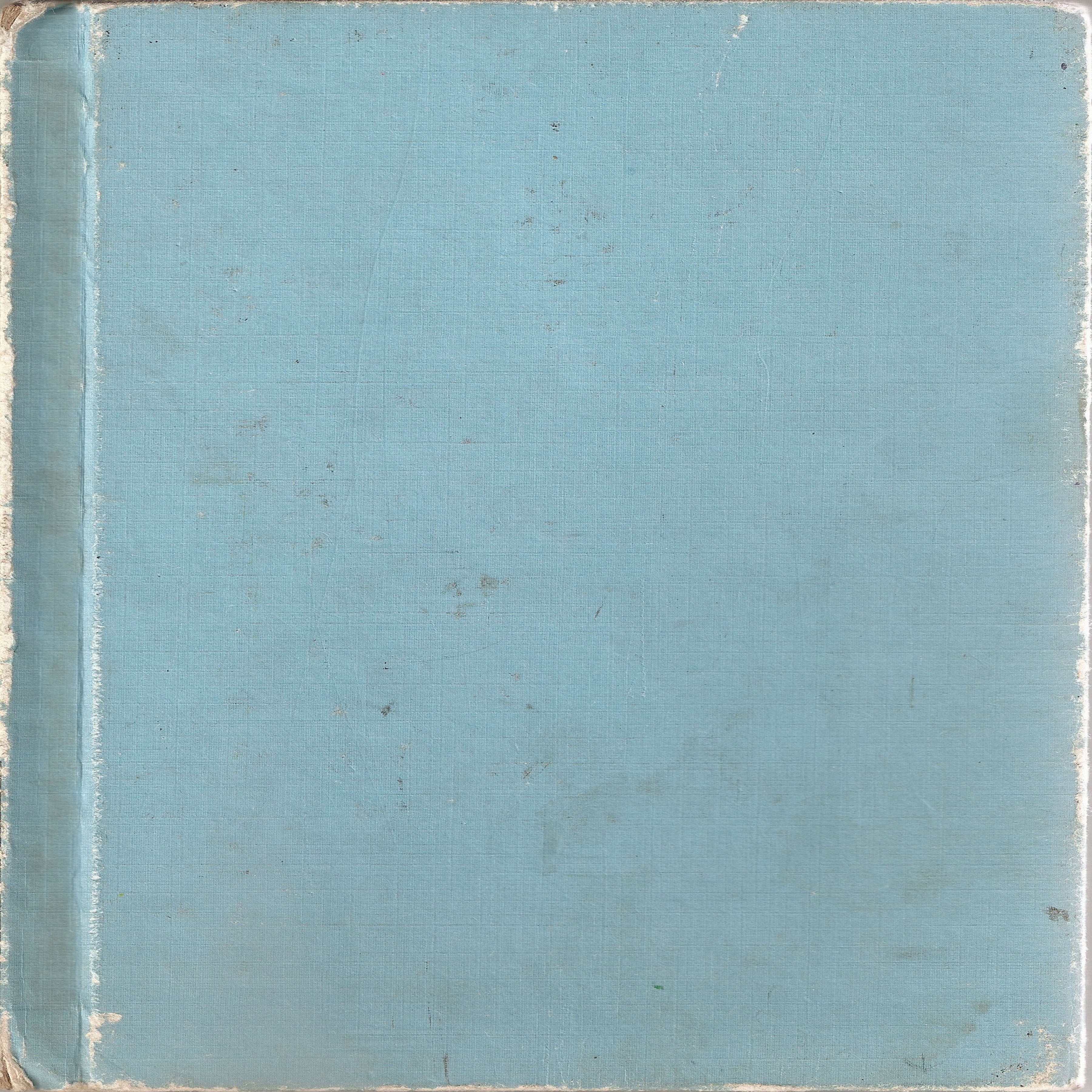 blue fabric book cover