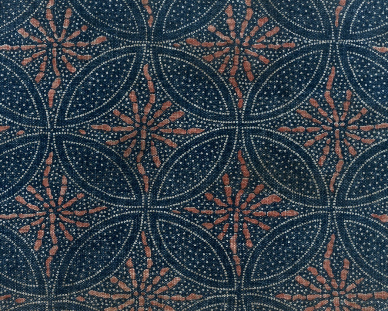 blue fabric with star pattern