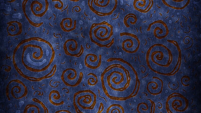 Blue Fabric with Swirls