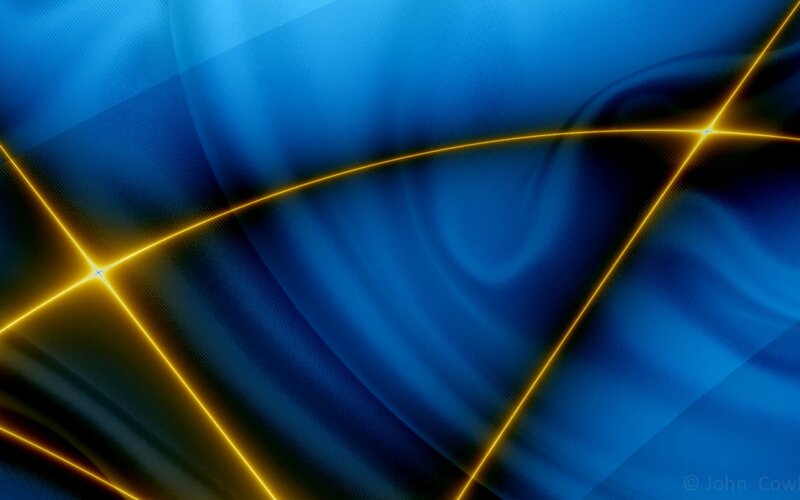 Blue Fabric with Yellow Lines