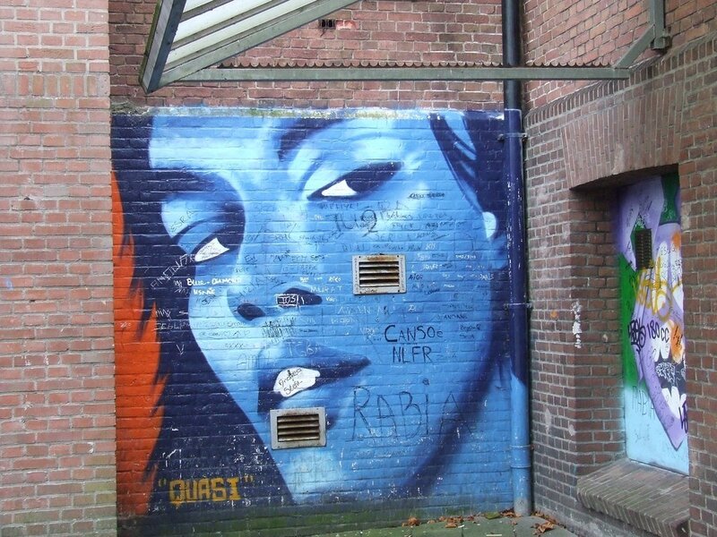 Blue Face Mural