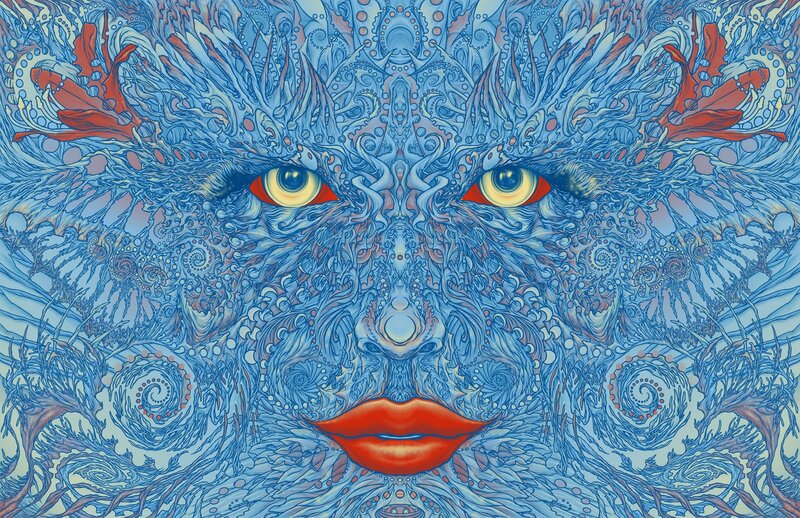 Blue Face with Red Lips — Hypnotic