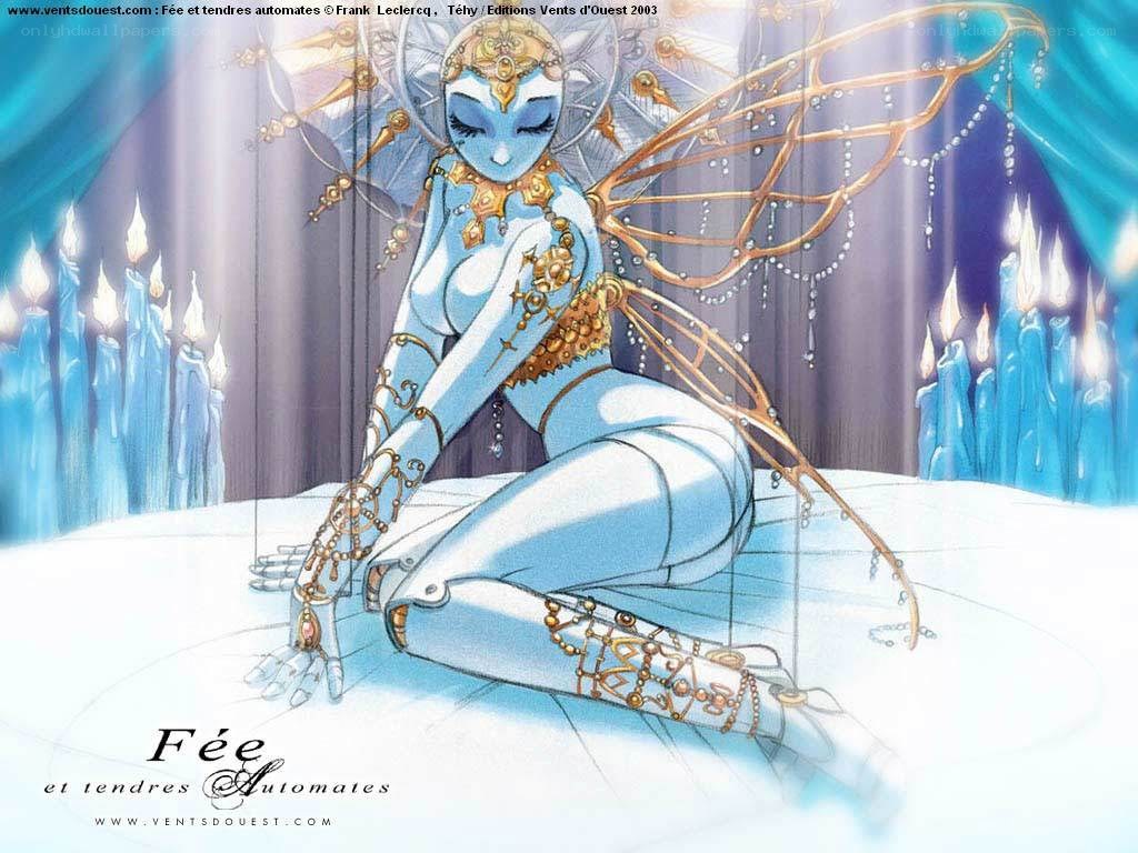 Blue fairy automaton artwork