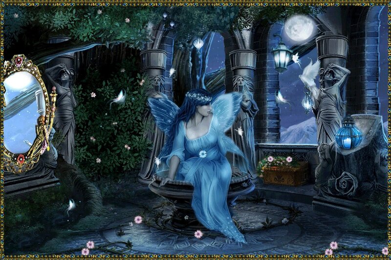 Blue Fairy Sitting