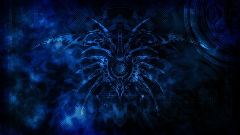 blue fantasy creature design