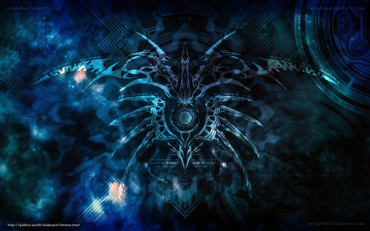 blue fantasy creature design