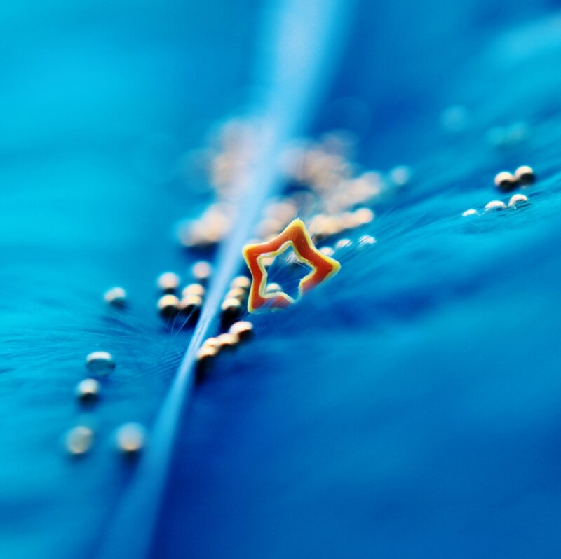 Blue Feather with Star