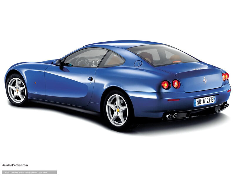 Blue Ferrari 612 Scaglietti