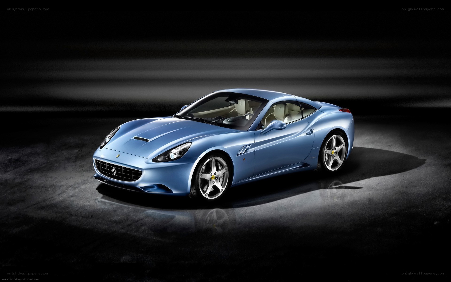 Blue Ferrari California