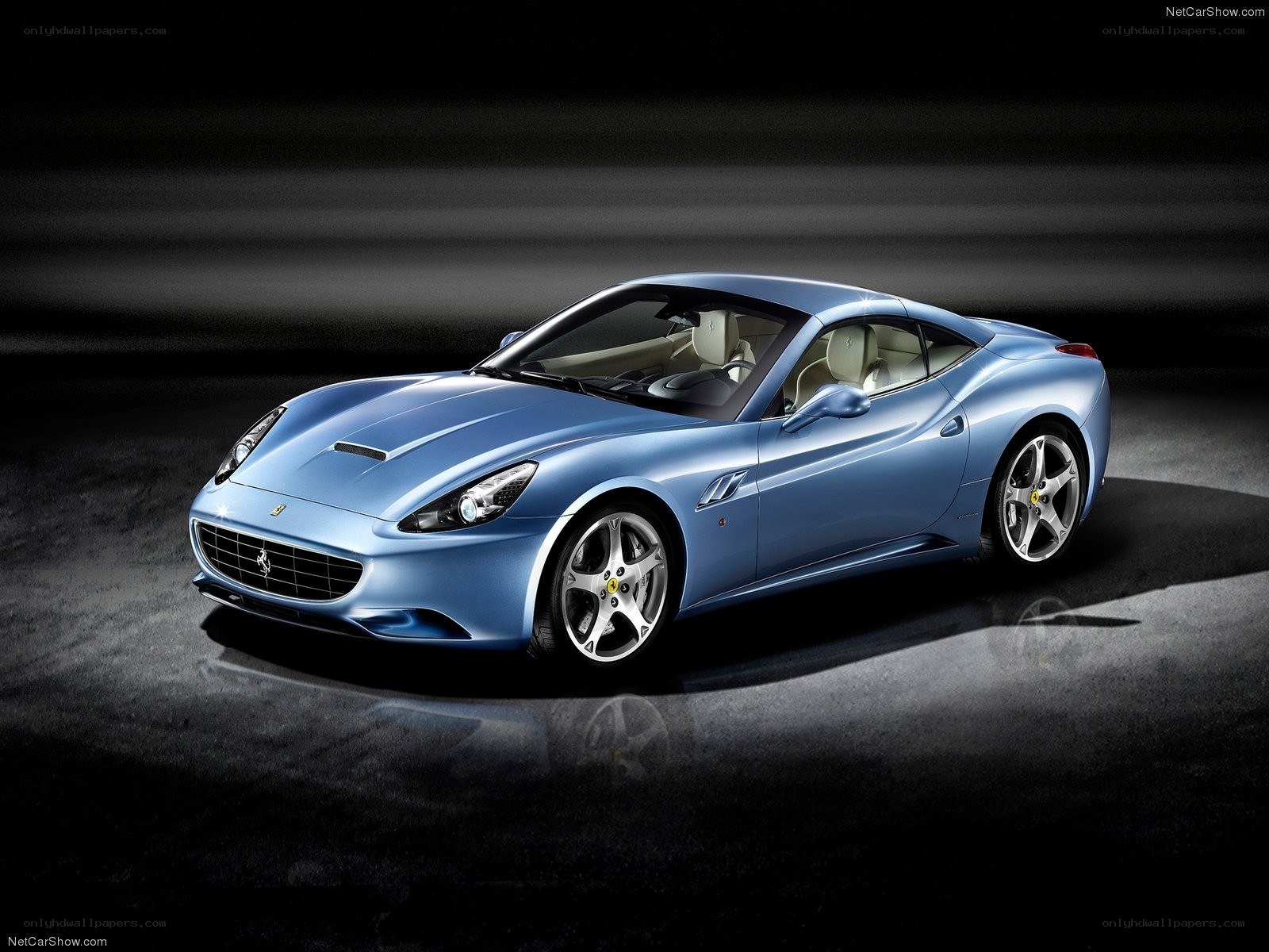 Blue Ferrari California