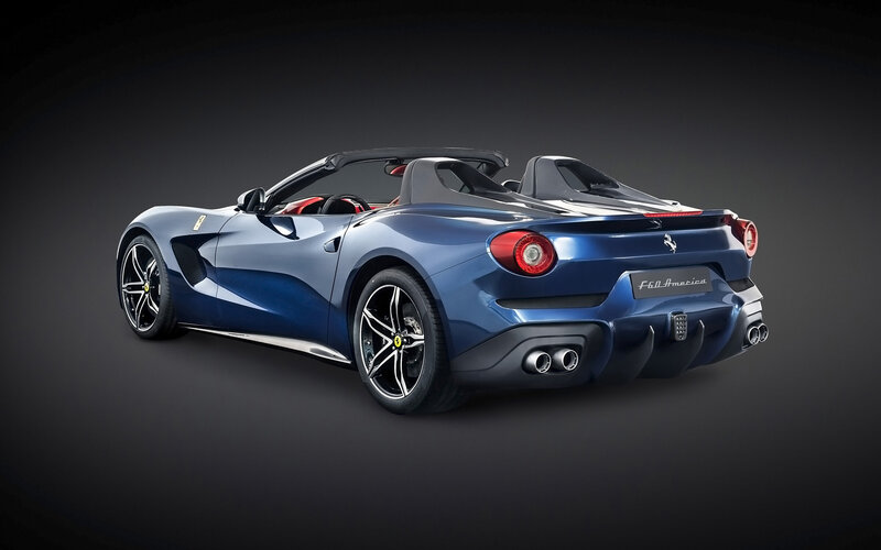 Blue Ferrari Convertible — Dramatic, Photograph, Car, Targa Top