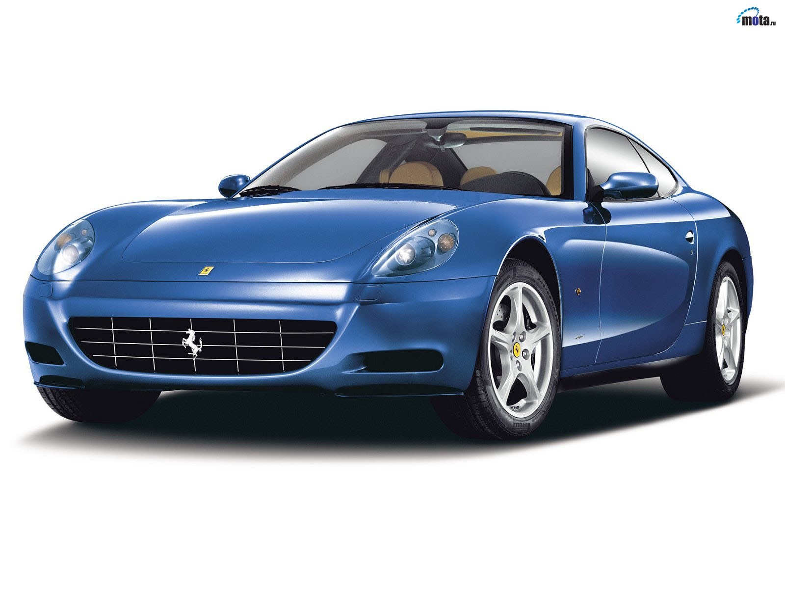blue ferrari coupe