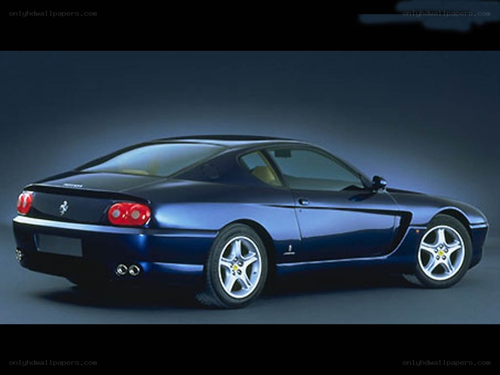 blue ferrari coupe