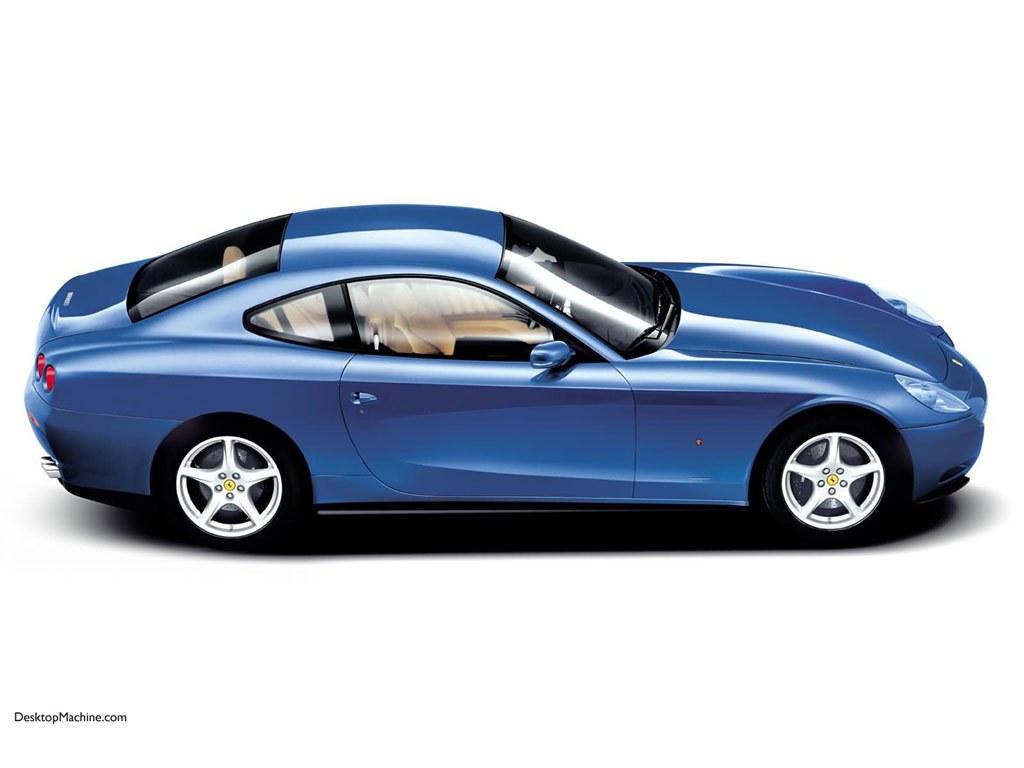 blue ferrari coupe