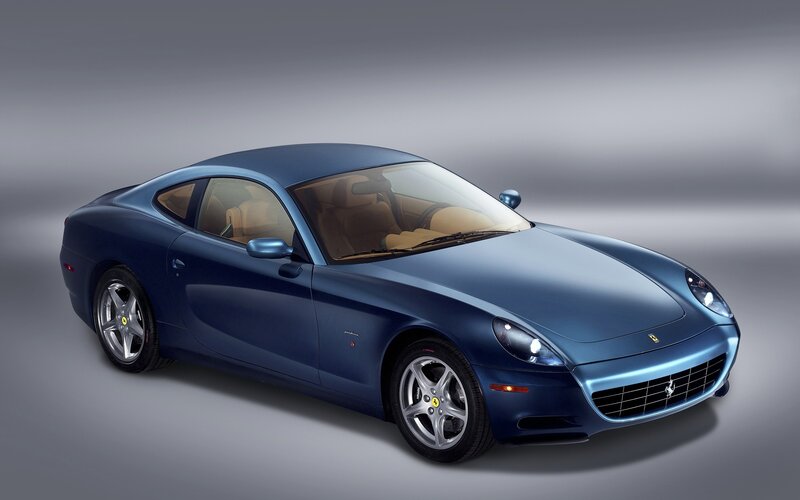 Blue Ferrari Coupe — Neutral, Photograph, Car, Interior