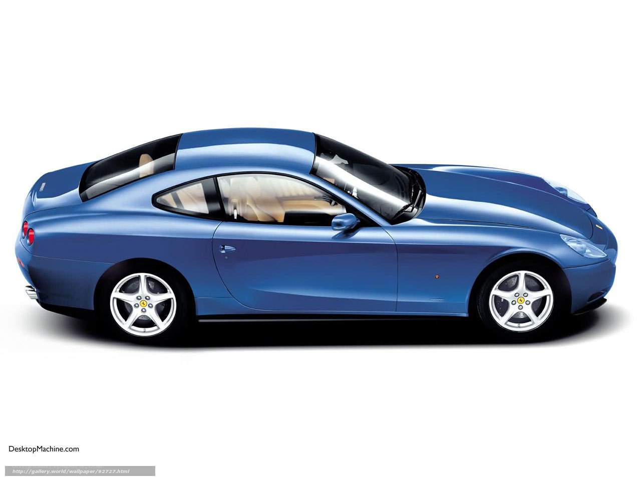 blue ferrari coupe