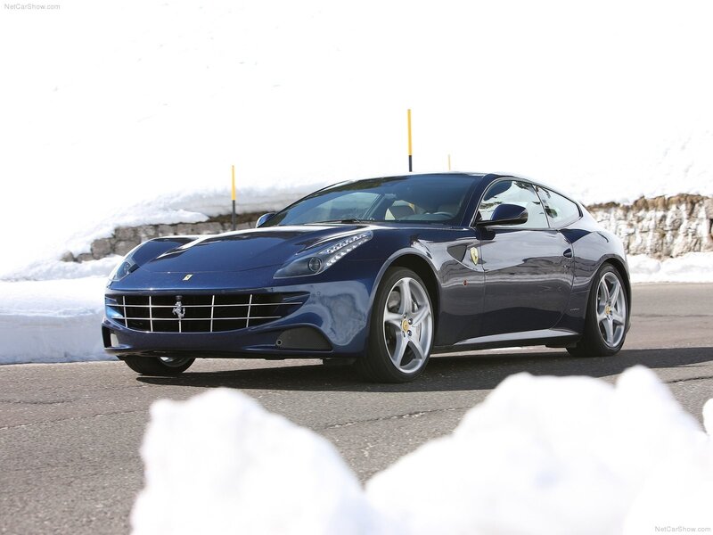 Blue Ferrari Ff — Dramatic