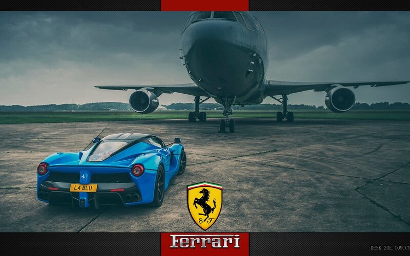 Blue Ferrari Laferrari — Dramatic