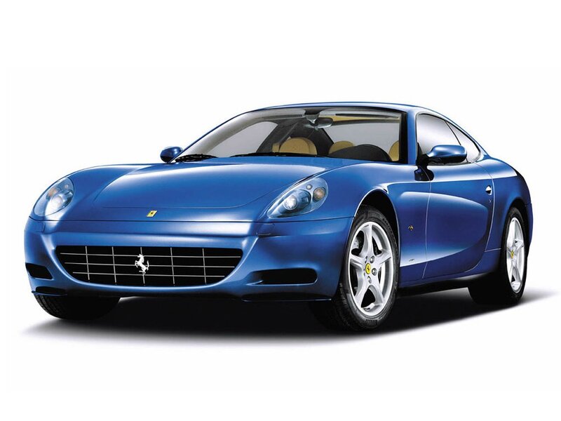 blue ferrari sports car