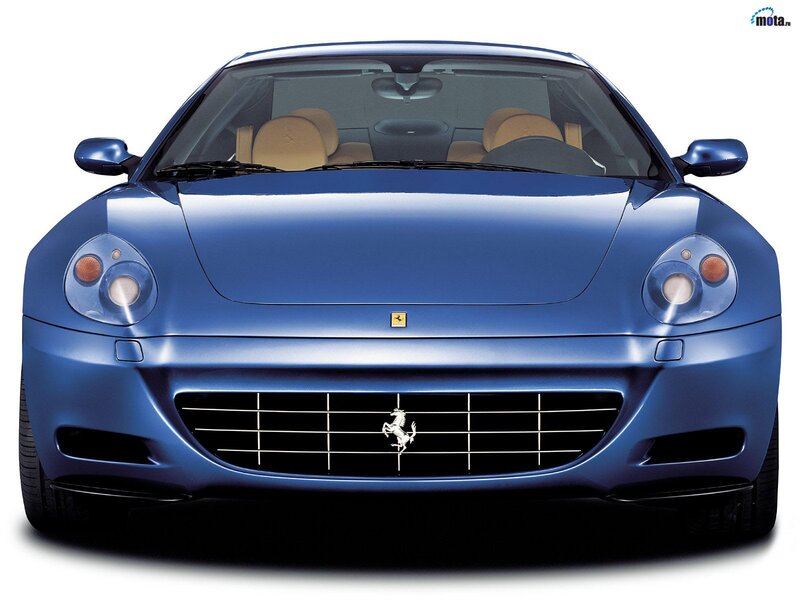 blue ferrari sports car