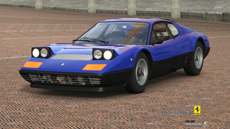 Blue Ferrari Sports Car — Calm
