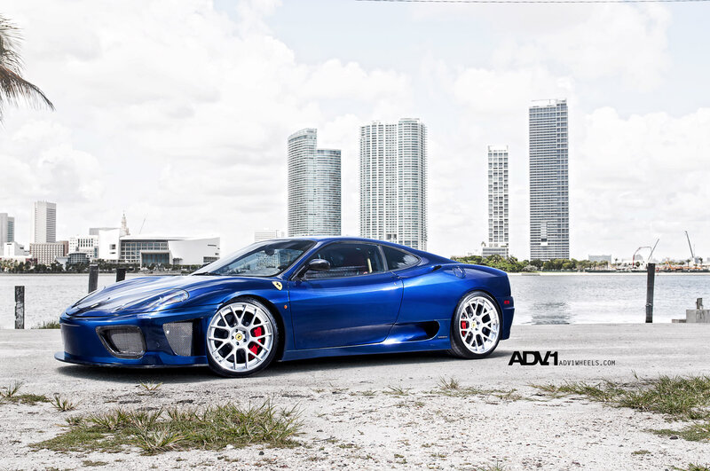 Blue Ferrari Sports Car — Serene
