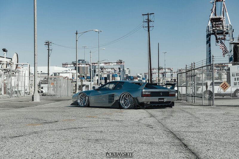 Blue Ferrari Testarossa