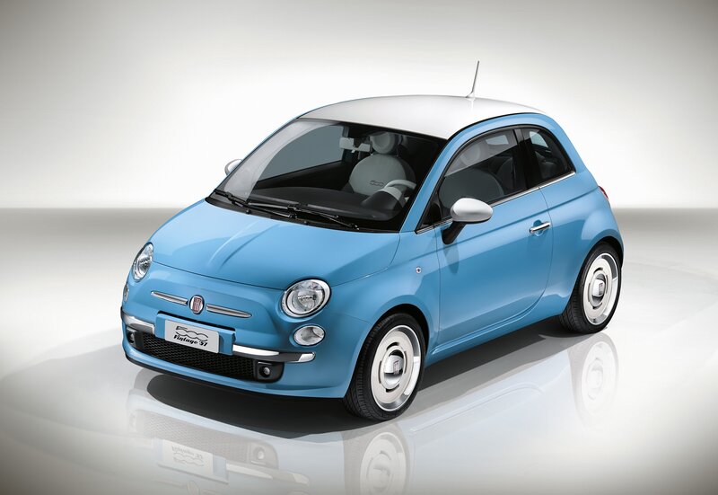 Blue Fiat 500 Vintage 31