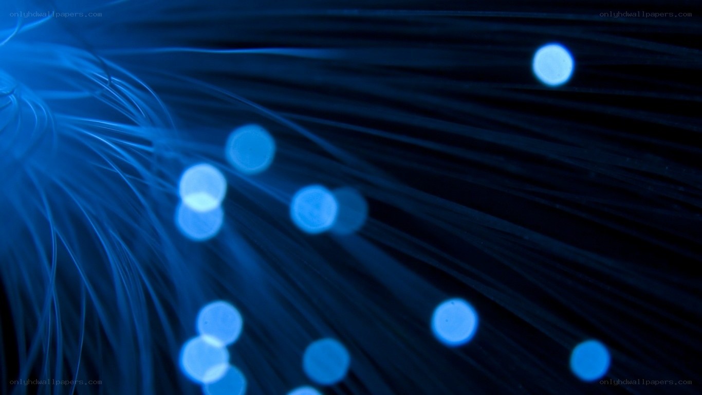 blue fiber optic lights