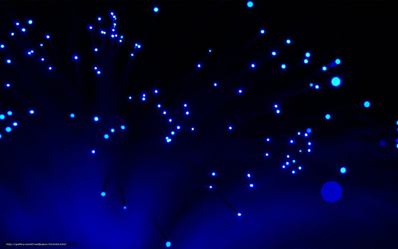 blue fiber optic lights