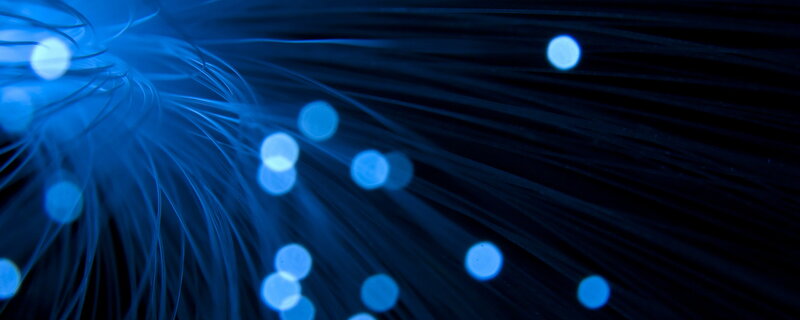 Blue Fiber Optic Strands — Technological