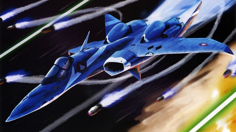 Blue Fighter Jet — Dramatic, Digital Art
