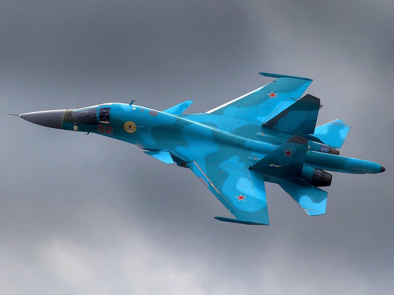 Blue Fighter Jet — Dramatic, Photograph, Clouds